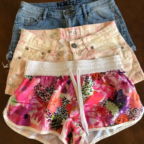 OP Pants - Set of 3! OP FOX and Saza Shorts S